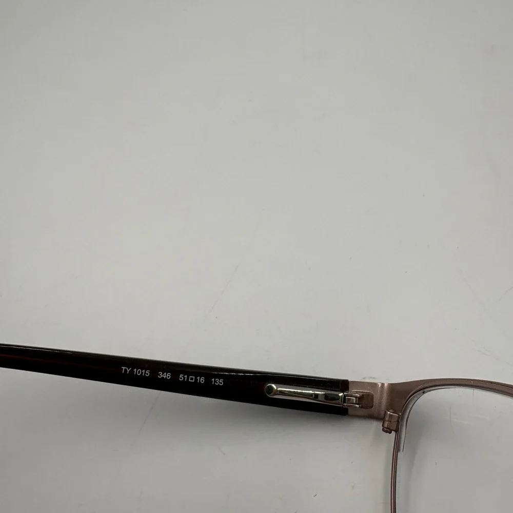 Tory Burch TY1015 346 Burgundy Semi Rimless Eyeglasses Frames 51-16-135 Logo‎